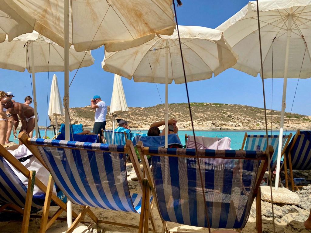 Liggestole Comino, Den Blå Lagune på Malta.