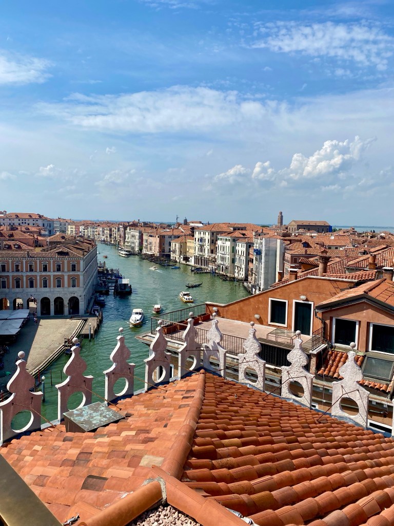 Udsigt over Canal Grande i Venedig, Italien.