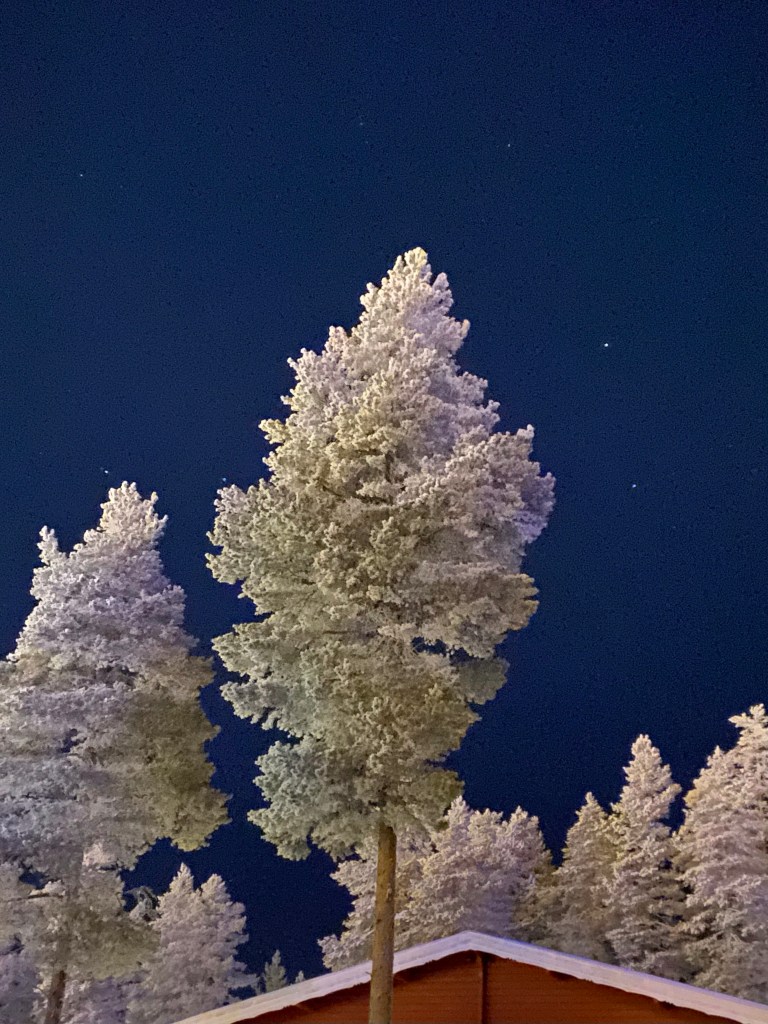 Smuk aftenhimmel i Hundfjället, Sälen, Sverige.