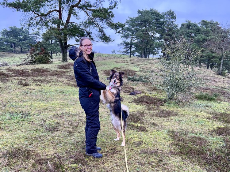 Milla og Betina i Mols Bjerge.